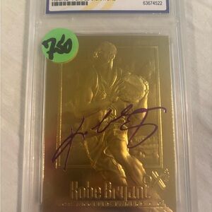 1996–97 SkyBox EX-2000 Kobe Bryant Rookie Purple Signature 23KT Gold WCG 10 GEM